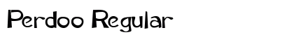 Perdoo Regular font free download