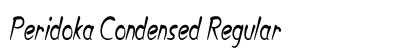 Peridoka Condensed Regular font free download