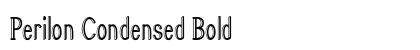 Perilon Condensed Bold Preview