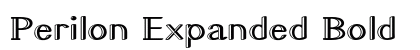 Perilon Expanded Bold font free download