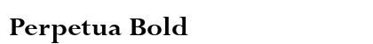Perpetua Bold Preview