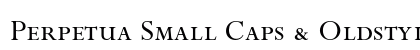 Perpetua Small Caps &amp; Oldstyle Figures Preview