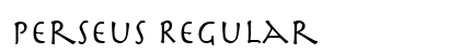 Perseus Regular font free download