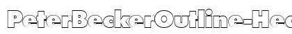 PeterBeckerOutline-Heavy Regular font free download