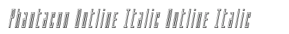 Phantacon Outline Italic Outline Italic font free download
