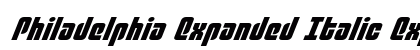 Philadelphia Expanded Italic Expanded Semi-Italic preview Philadelphia Expanded Italic Expanded Semi-Italic preview