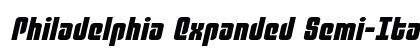 Philadelphia Expanded Semi-Italic Expanded Semi-Italic preview Philadelphia Expanded Semi-Italic Expanded Semi-Italic preview