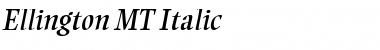 Ellington MT Italic Font