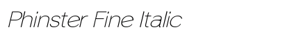 Phinster Fine Italic font free download