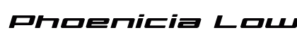 Phoenicia Lower Case Expanded Italic Expanded Italic preview
