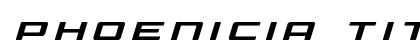 Phoenicia Title Italic Italic font free download
