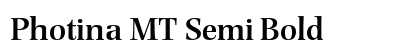Photina MT Semi Bold font free download