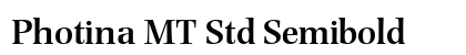 Photina MT Std Semibold Preview