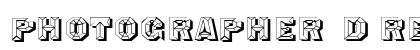 Photographer 3D Regular font free download