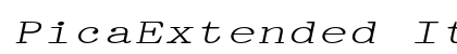 PicaExtended Italic font free download