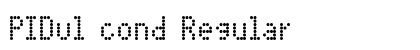 PIDvl cond Regular Font PIDvl cond Regular Font Preview