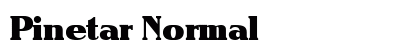 Pinetar Normal Font Preview