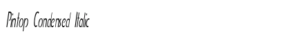 Pintop Condensed Italic Preview