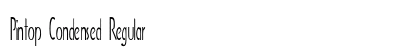 Pintop Condensed Regular Preview
