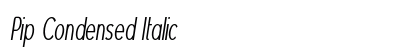 Pip Condensed Italic Preview