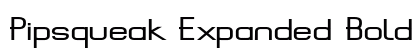 Pipsqueak Expanded Bold font free download