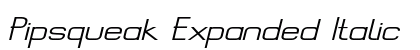 Pipsqueak Expanded Italic font free download