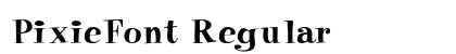 PixieFont Regular font free download