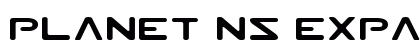 Planet NS Expanded Expanded Font Preview