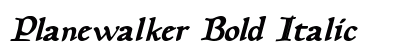 Planewalker Bold Italic Preview
