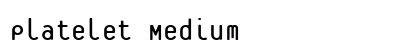Platelet Medium font free download