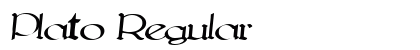 Plato Regular font free download