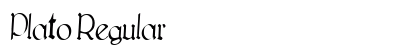 Plato Regular font free download