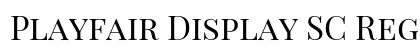 Playfair Display SC Regular font free download