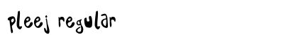 Pleej Regular font free download