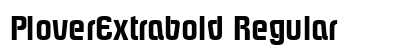 PloverExtrabold Regular font free download