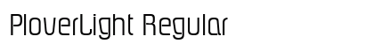 PloverLight Regular Preview