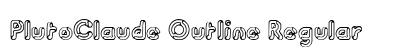 PlutoClaude Outline Regular font free download