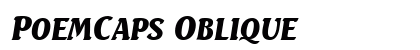 PoemCaps Oblique preview