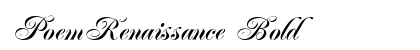PoemRenaissance Bold font free download