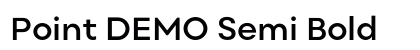 Point DEMO Semi Bold preview