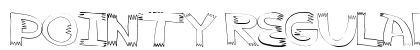 pointy Regular Font Preview