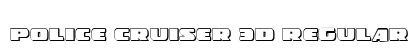 Police Cruiser 3D Regular font free download