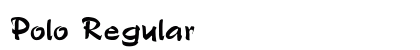 Polo Regular font free download
