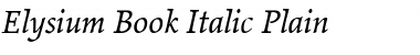 Elysium Book Italic