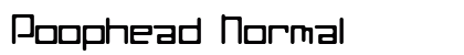 Poophead Normal Font Preview