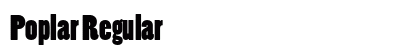 Poplar Regular Font Preview