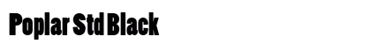 Poplar Std Black Font Preview