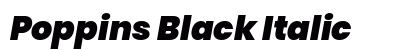 Poppins Black Italic Preview