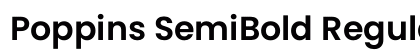 Poppins SemiBold Regular font free download