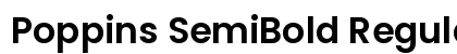 Poppins SemiBold Regular Preview